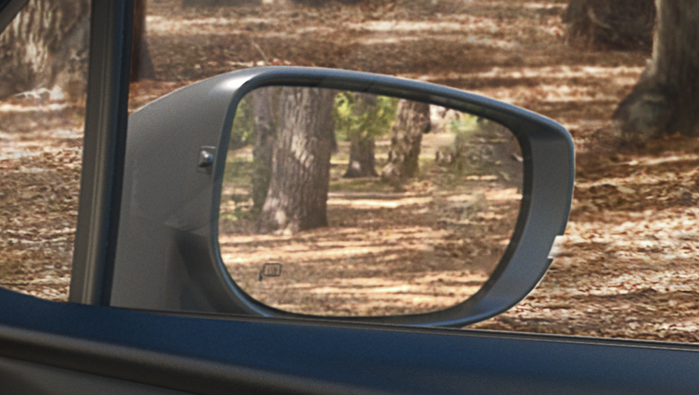 A shot of 2026 Forester side door mirror.